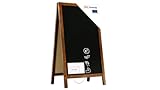 ALLboards Kundenstopper – lackierter Holzrahmen 78×44 cm, Kreidetafel,...