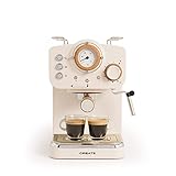 CREATE / THERA MATT RETRO/Espressomaschine Cremeweiß Matt und...