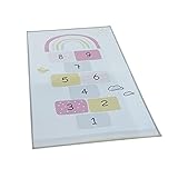 Kinderteppich Hüpfspiel Für Kinderzimmer - Spielteppich Mit...