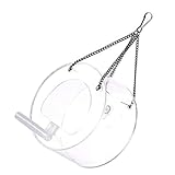 FONDOTIN Vogelfutterhaus zum Aufhängen aus Robustem Transparentem...