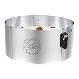 Sallys Tortenring 10 cm - Durchmesser Verstellbar 17-30 cm - Backform aus...