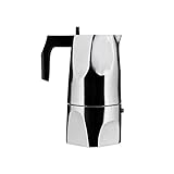 Alessi MT18/6 Espressomaschine Ossidiana, Edelstahl, Alu, 8 x 23.5 x 11.5...