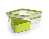 emsa Sandwichbox CLIP & GO, 0,85 Liter, transparent / grün