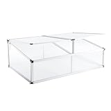 Euboer Frühbeet Alu Mini Gewächshaus Hochbeet Treibhaus UV-Schutz...