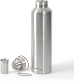 wenco Trinkflasche Edelstahl 1l / 1000ml isoliert und auslaufsicher für...