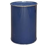 plasteo® 200 Liter Metallfass Tonne mit Deckel Stahlfass Ölfass...