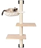 Wandkratzbaum für Katzen 104cm mit Hängematte und 2 Plattformen,...