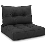 Polster für Gartenmöbel Set Sitzpolster 60x60 cm und Rückenkissen 40x60...