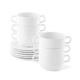Holst Porzellan LUB SET 12 Porzellan 12-tlg. Set Suppentassen mit Henkel...