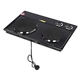 Infrarot-Doppelkochplatte 2500W Energiesparende Herdplatte mit 6...