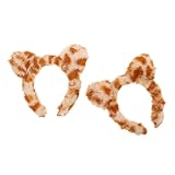 minkissy 2 Stück Kawaii Katzenohren Haarband Leopard Print Flauschiges Spa...