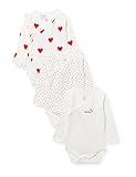 Petit Bateau Baby MädchenLangarm-Body für Neugeborene (3er Pack) ,...