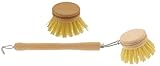 teemando® Marken Spülbürsten-Set aus Holz, 23 cm, mit Ersatzkopf,...