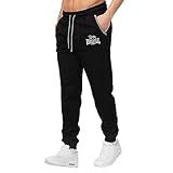 Lonsdale London Herren Giffordland Jogginghose Shorts, Schwarz, 3XL EU