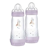 MAM Easy Start Babyflasche, 2er Set Fläschchen für Kinder ab 4+ Monaten,...