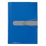 herlitz easy orga to go Fächermappe mit 12 dehnbaren Fächern, blau