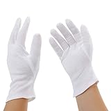 Incutex 2 Paar Baumwollhandschuhe Handschuhe Baumwolle Trikot Handschuhe...