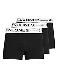 Herren Jack & Jones Set 3er Pack Sense Trunks Boxershorts Stretch Unterhose...