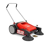 HECHT Kehrmaschine – 105 cm Arbeitsbreite – 350 mm Bürsten – 48 l...