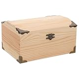 Amosfun Schatulle Aus Holz Schmuckschatulle Schatzkiste Schmuck Organizer...