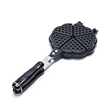 YUEHISY Waffeleisen, für 5 Mini-Waffeln in Herzform, zur Verwendung auf...