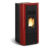 LaNordica Extraflame Pelletofen Giusy Evo (7 kW) Metall Bordeaux