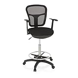hjh OFFICE 760008 Arbeitsstuhl TOP Work 108 Netzstoff Schwarz ergonomischer...