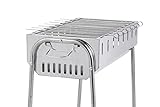 Grill Schaschlikgrill Mangal Barbecue Holzkohlegrill Edelstahl inkl. 8...