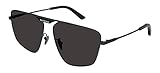 Balenciaga Sonnenbrille BB0246SA Black/Grey 61/15/145 Herren, Schwarz/Grau.