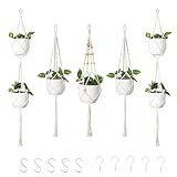 DXRPO Makramee Blumenampel 5 Stück, Blumenampel Makramee Blumenampel...