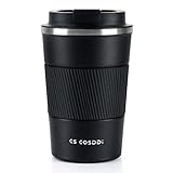 CS COSDDI Thermobecher- Isolierbecher, Edelstahl Travel Mug, 13oz/380ml...