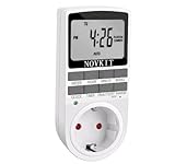 NOVKIT Digitale Zeitschaltuhr Steckdose mit 10 konfigurierbaren...