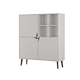 Oskar Store Sideboard Ariana, Weiß, 100 x 115.5 cm