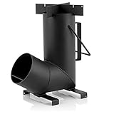 BBQ-Toro Raketenofen RAKETE 6 | Rocket Stove aus 1,5-mm-dickem Stahl für...