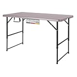 Floordirekt- Gartentisch Klappbar Kunststoff 120 x 60 cm - Buffettisch mit...