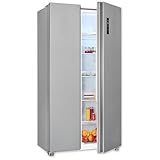 Exquisit Side-by-Side-Kühlschrank, Kühl-Gefrierkombination, NoFrost, 442...