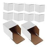 Gatuida 10 Stück Weiße Kartonschachteln aus Recycelbarer Wellpappe...