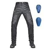 RCLONGEU Motorradhose, Schutzhose, Herren Damen-Motorrad-Jeans aus...