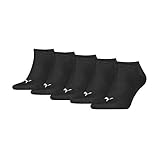 PUMA Unisex Puma Unisex Plain Sneaker - Trainer (5 Pack) Socks, Schwarz,...