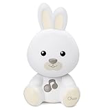 Chicco Hase-Nachtlicht, tragbare Hasen-Lampe mit klassischer Musik und...