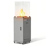 Gas Terrassenstrahler - 11kW Leistungsstarker Standheizer mit Rädern für...