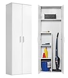 mokebo Besenschrank Mehrzweckschrank (60x180 cm) 'Der Lange' aus Holz auch...