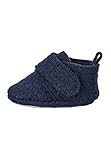 Sterntaler Unisex-Baby Krabbelschuhe Slipper, Blau Marine, 19/20 EU