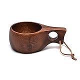 210ml Outdoor Holzbecher Kuksa Camping Becher Kaffee Milch Tassen Becher...