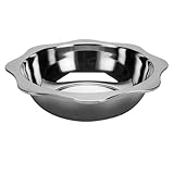 Edelstahl-Topf mit Trennwand Rundes, tiefes, zweigeteiltes...