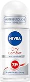 NIVEA Dry Comfort Deo Roll-On (50 ml), zuverlässiges Anti-Transpirant mit...