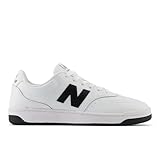 New Balance Herren BB80 Sneaker, weiß/schwarz, 45 EU