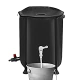 Regenfass – Wassersammelfass für das Dach, tragbar, wetterfest, 200 l,...