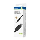 LANMU Universal 5V auf 12V USB zu DC Hohlstecker Netzkabel Ladekabel Kabel...