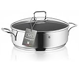 WMF Schmorpfanne 28 cm hoher Rand, Bräter Induktion, Schmortopf mit Deckel...